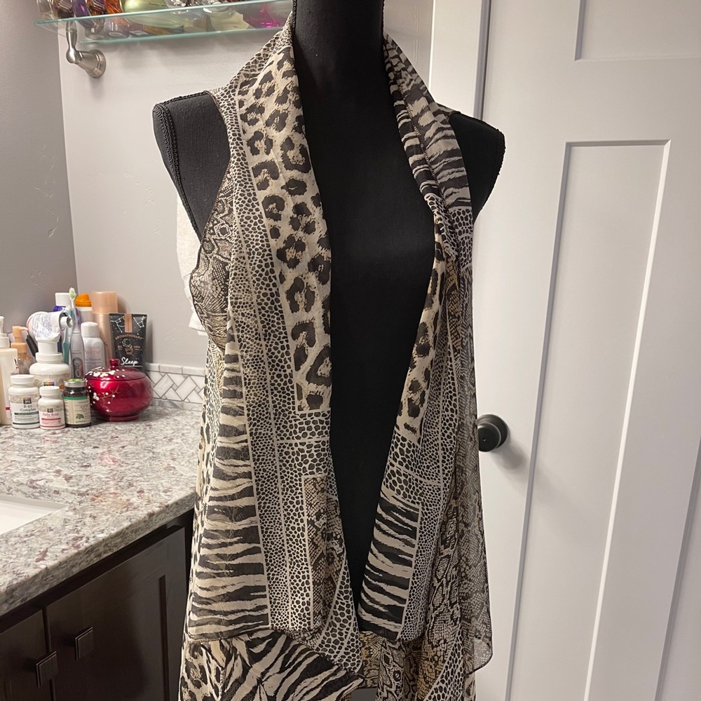 Animal print cover up.